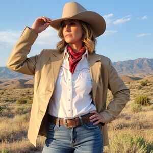 Vintage Wilsons Women Leather Pelle Studio Tan beige Jacket Coat Butter Leather